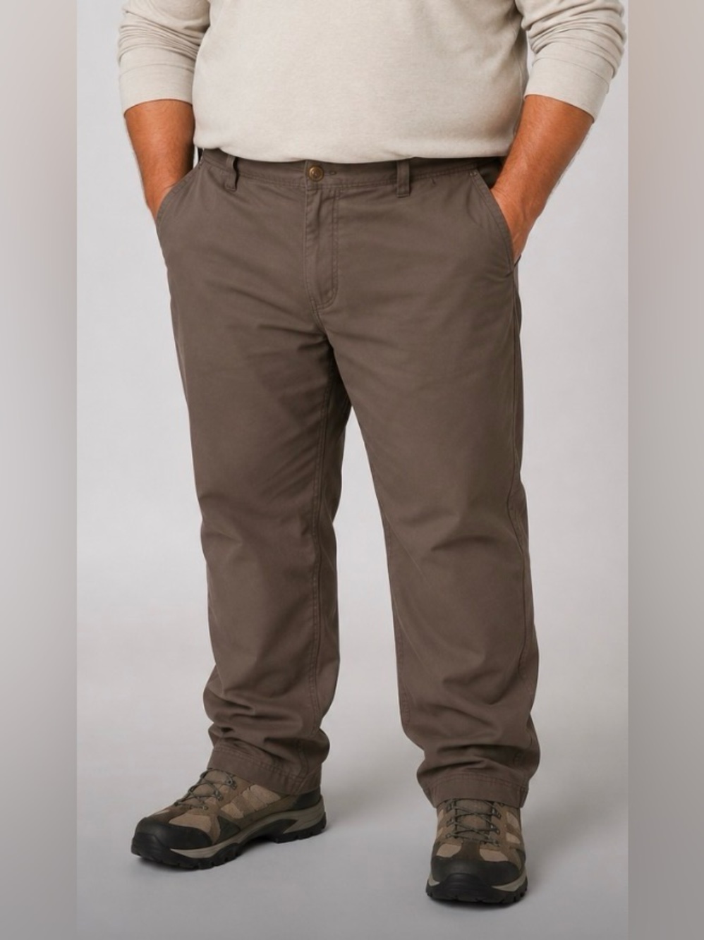 Exofficio Men's Brown Insect Shield Chino Hiking Pants Size 42 X 30 NWOT
